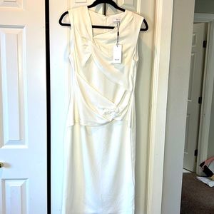 Reiss Ivory Sheath Dress